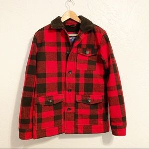 Old Navy Buffalo Check Coat